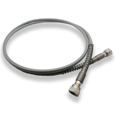 TUBO PTFE Ø=5mm. RACCORDATO 1/4 FF L. =1200mm.