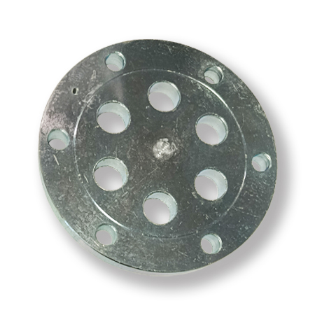 FLANGIA FERRO 6 FORI Ø=195mm + 6 FORI INTERNI