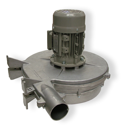 ASPIRATORE ALLUMINIO DT18 PER TAVOLI E PRESSE - TRIFASE HP0,50 230/400V.