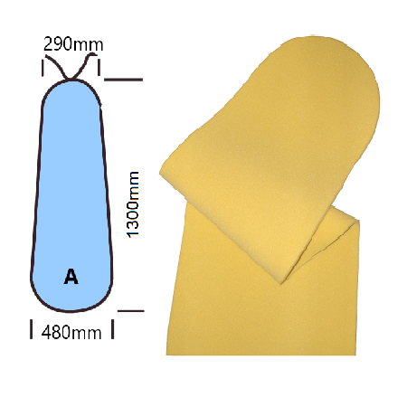 SCHIUMATO SILICONE ESPANSO TAGLIATOMOD. A SP.=7mm.