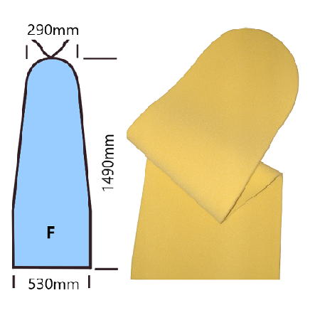 SCHIUMATO SILICONE ESPANSO TAGLIATOMOD. F SP.=7mm.