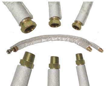 TUBO PTFE CALZA INOX C/GUAINA R.1\