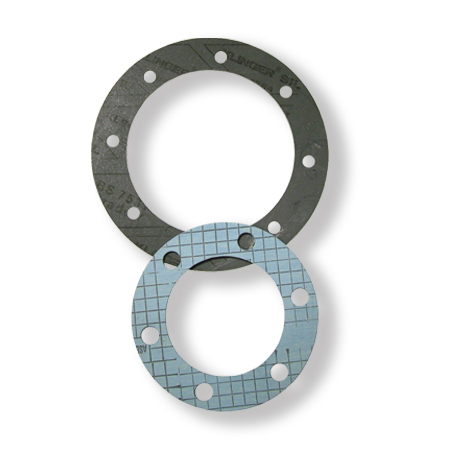 GUARNIZIONE BM* 8 FORI  D=Ø200mm. I=Ø165mm. d=Ø140mm. F=Ø10mm.
