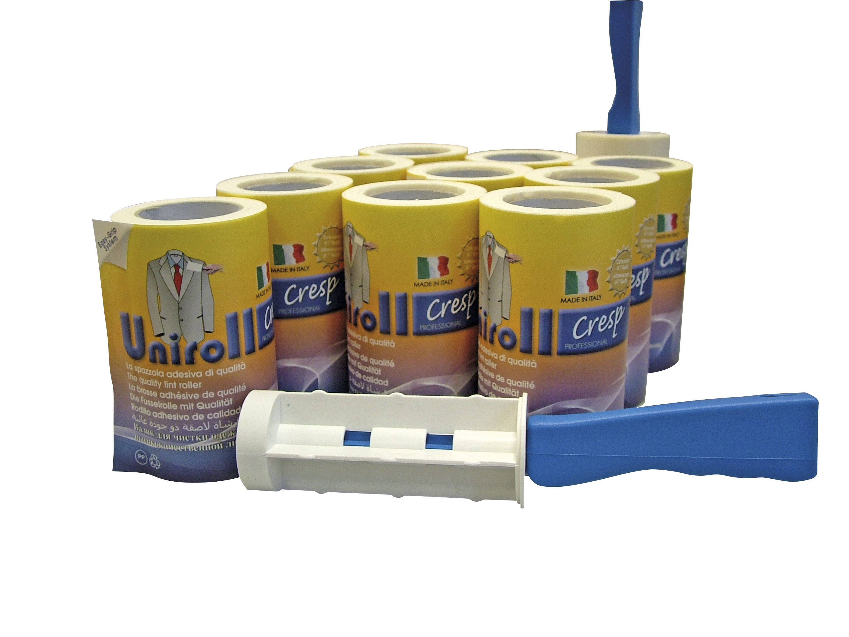 UNIROLL CRESP PIT STOP TERMOPACK 1 MANICO PIT STOP+10 RICAMBI METRI 10 ROTOLO PRETAGLIATO CARTA CRESPATA