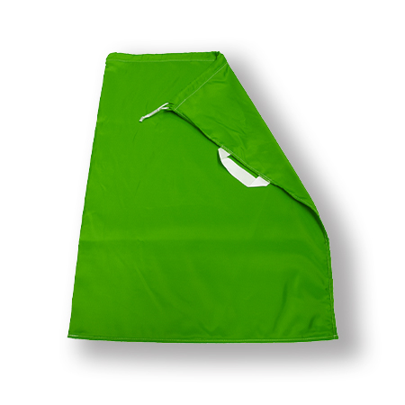 SACCO POLIESTERE CM. 70X100 SEMPLICE CON 1 MANIGLIA VERDE