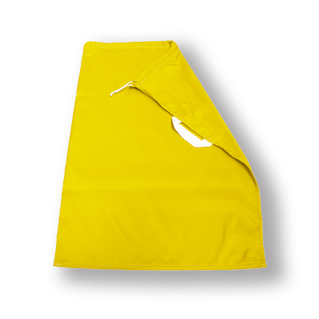 SACCO POLIESTERE CM. 70X100 SEMPLICE CON 1 MANIGLIA GIALLO