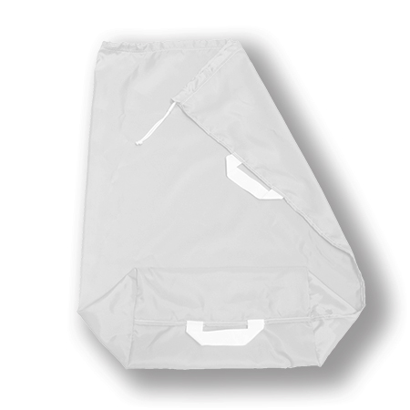 SACCO POLIESTERE CM. 70X95 CON FONDO 24X45 A 2 MANIGLIE BIANCO