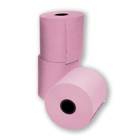 ROTOLO REGISTRATORE DI CASSA HIDROFIX 37mm. ROSA