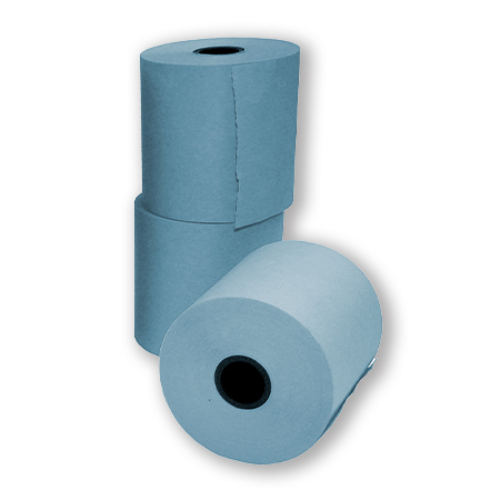 ROTOLO REGISTRATORE DI CASSA HIDROFIX 37mm. AZZURRO