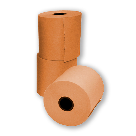 ROTOLO REGISTRATORE DI CASSA HIDROFIX 37mm. ARANCIO