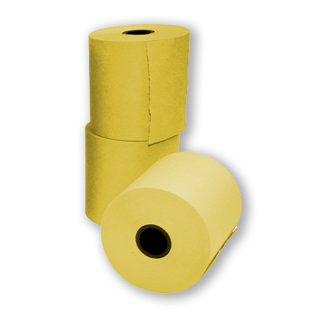 ROTOLO REGISTRATORE DI CASSA HIDROFIX 37mm. GIALLO